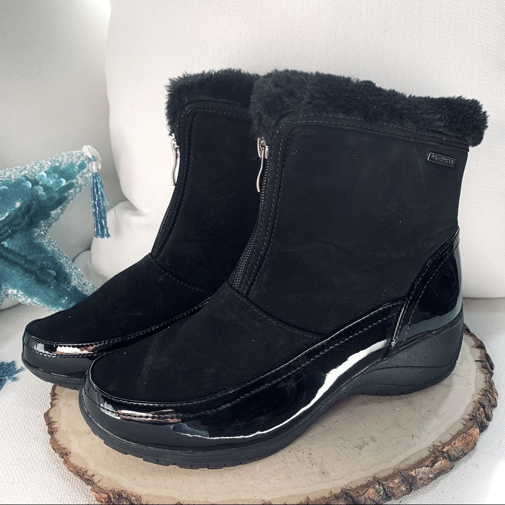 Khombu Black Winter & Rain Boots